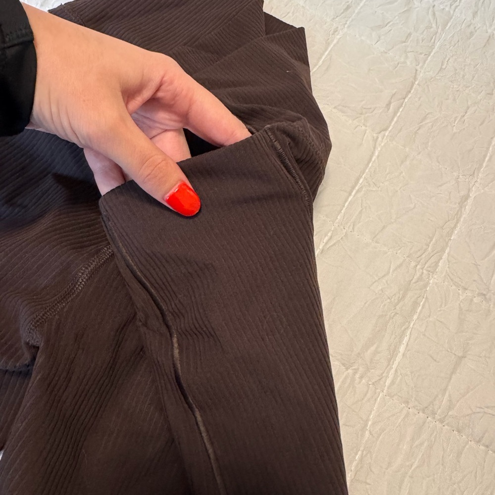 Avia Women's Dark Brown High-Waisted Shorts - Picture 3 of 4
